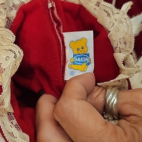 Vintage R. Dakin Stockings Christmas Victorian Boots Lace 1986 - Picture 8 of 9